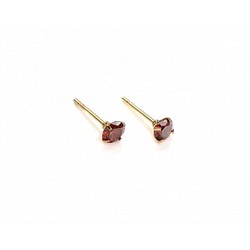 Серьги-гвоздики PR1469 -7 бордо