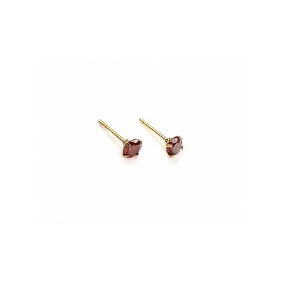 Серьги-гвоздики PR1469 -7 бордо