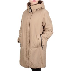 M818 DARK BEIGE Куртка демисезонная женская (100 гр. синтепон) размер 54 российский