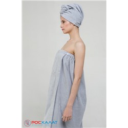Женский махровый банный комплект (парео на пуговицах и чалма) К-26 (53)