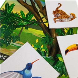 Малое картонное лото для детей «Зоопарк»