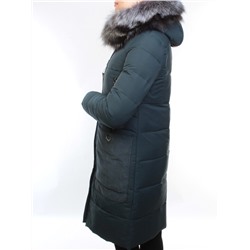 027N Пуховик женский зимний (тинсулейт, натуральный мех чернобурки) размер S - 42 российский