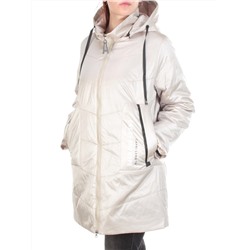 22-305 BEIGE Куртка демисезонная женская AKiDSEFRS (100 гр.синтепона) размер 54