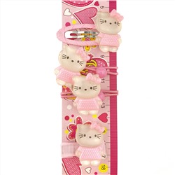 Набор 2 резинки и 2 заколки «Pink kitty» (финальная цена)