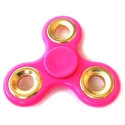 Антистресс Hand Spinner Спиннер 8см розовый с золотыми вставками SH 999397