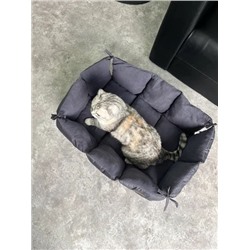 Лежанка-матрас для животных темно-серый