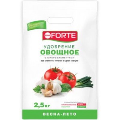 Бона Форте Овощное гранулир. с микроэлементами 2,5кг/10шт
