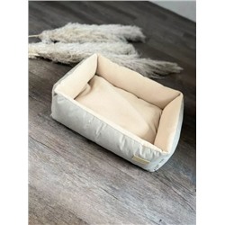 Лежанка для кошек прямоугольная бежевый