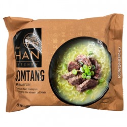 Лапша со вкусом говядины в белом бульоне Гомтан Gomtang The Han Kitchen, Корея, 117 г