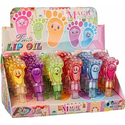 Блеск для губ MAGIC LIP GLOSS Лапа с мордашками LС-984 Karite (мин.6шт.)