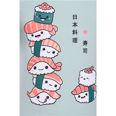 Пижама для девочки Суши-роллы ПД-009-044 (Полынь)
