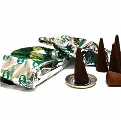 Hem Incense CONES CANNABIS (Благовония конусы КАННАБИС, Хем), уп. 10 конусов.