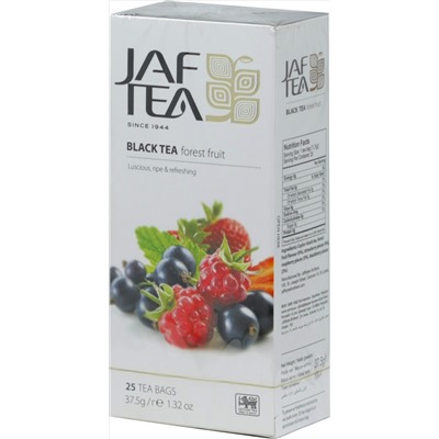JAF TEA. Черный. Лесные ягоды 37,5 гр. карт.пачка, 25 пак.