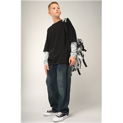 Лонгслив с двойным рукавом для мальчика Happyfox