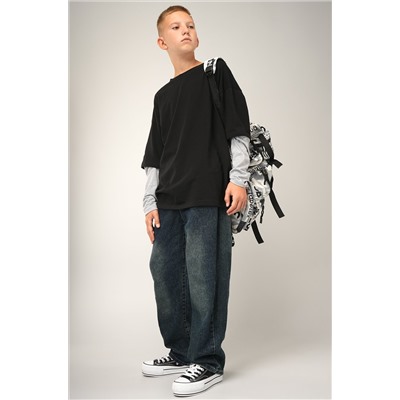 Лонгслив с двойным рукавом для мальчика Happyfox