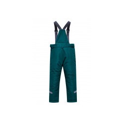 Брюки горнолыжные подростковые для девочки темно-зеленого цвета 9222_1TZ