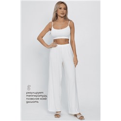 Брюки-палаццо для дома Шелк вискозы (молочные) Б14498-52М