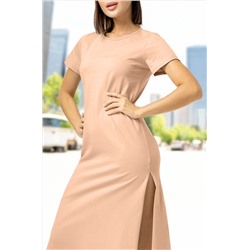 Однотонное женское платье-футболка Happyfox