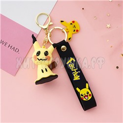 Брелок большой силиконовый с карабином ПИКАЧУ br_pikachu8, br_pikachu8