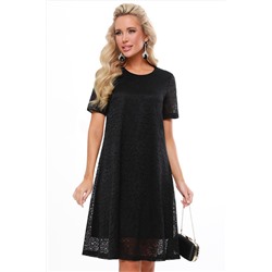 Платье гипюровое нарядное черное