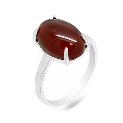 Кольцо из серебра сердолик, КП21