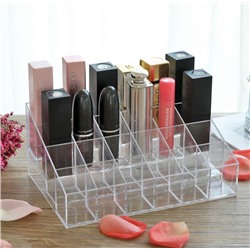 Акриловый органайзер для помад 24 ячейки