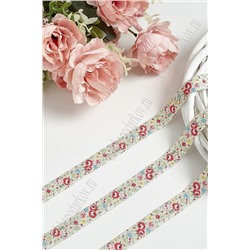Тесьма эластичная 1,5 см*10 м "Цветы" (SF-368-2)