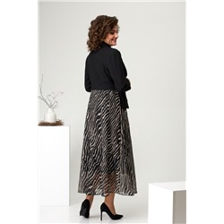 Romanovich Style 1-2468 черный/диагональ, Платье