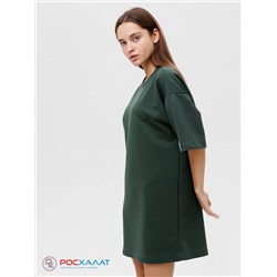 Трикотажное женское платье-футболка оверсайз Lingeamo хаки ВП-09 (125)