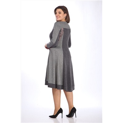 Lady Style Classic 1746 серый_с_розовым, Платье