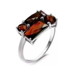 Кольцо из серебра гранат, Мартина
