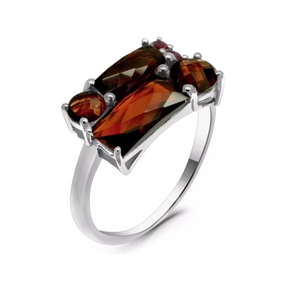 Кольцо из серебра гранат, Мартина