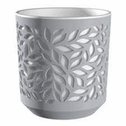 Кашпо Leaves 2,5л Белый/Белый (ВМС)