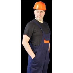 Костюм мужской с СОП "Спецовка" летний с п/к синий с оранжевым, тк. Саржа 100%хлопок