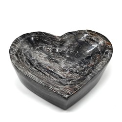 Лоток для скрепок из авантюрина синего "Сердце", 103*80*28мм, 383г