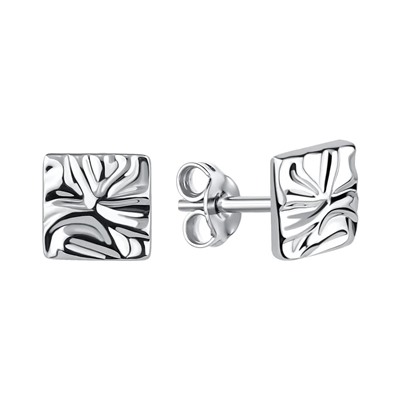 Серьги из серебра без вставки, Л-12588