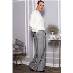 Брюки утепленные трикотажные Вильнюс (серые) Б14452-5М