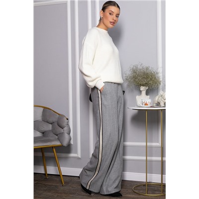 Брюки утепленные трикотажные Вильнюс (серые) Б14452-5М