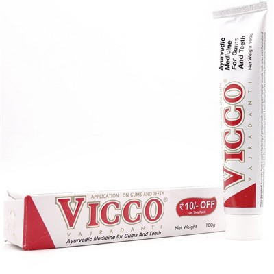 VICCO Vajradanti (Викко Ваджраданти, Аюрведическая зубная паста для зубов и десен), 100 г.