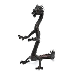 Подставка для 2-х шаров металлическая "Дракон" цв.коричневый, 80*85*150мм