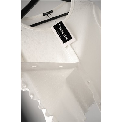 Женская пижама с шортами из ажурного хлопка Happyfox