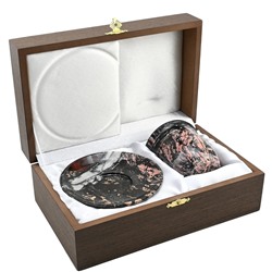 Кружка с блюдцем из яшмы 125*125*95 мм