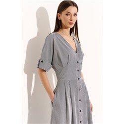DiLiaFashion 0756 черно-белая_полоска, Платье