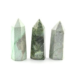 Кристалл из зеленого лунного камня "Карандаш" 33*32*92мм, 145-149г