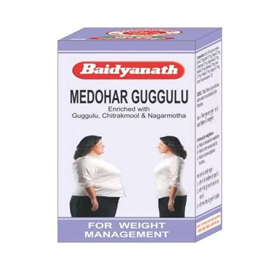 Baidyanath MEDOHAR GUGGULU (Медохар Гуггул, снижение веса, Бадьянатх), 120 таб.