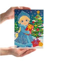 Рисунок из страз «Снегурочка»