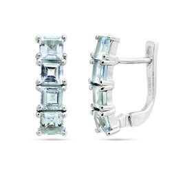 Серьги из серебра топаз, София