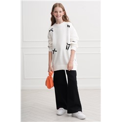 Свитшот оверсайз для девочки из футера трехнитки Happyfox