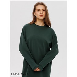 Женское платье макси из футера 2-х нитки Lingeamo хаки ВП-10 (53)
