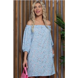 Платье Влюблена в лето (голубое) П13384-10М